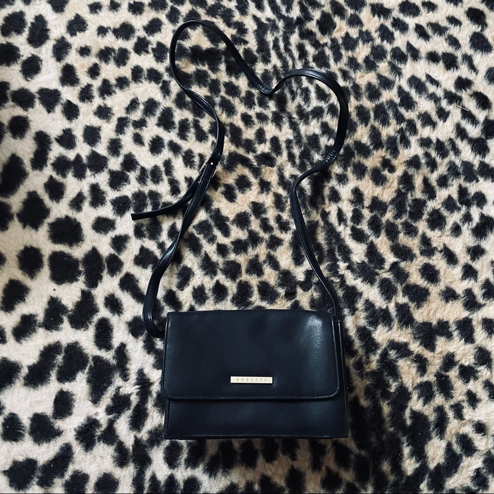 Rosetti black crossbody purse